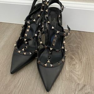 Valentino Rockstud Black Nior Heels